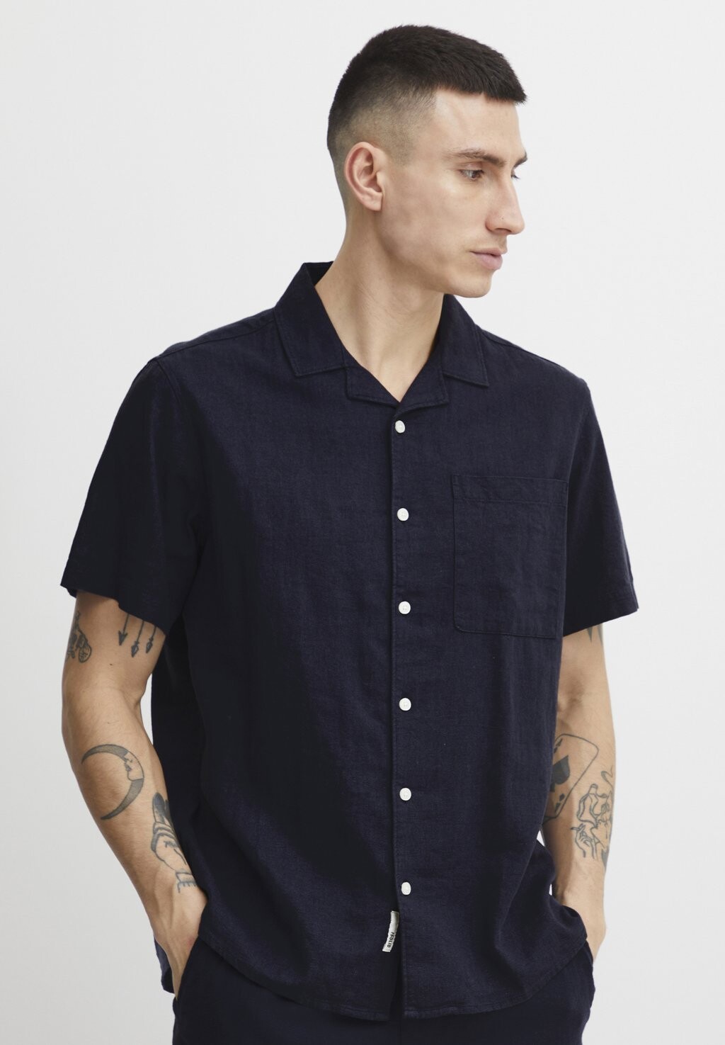 

Рубашка SDALLAN CUBA Solid, цвет insignia blue