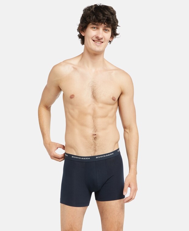 

Шорты-боксеры, комплект из 3 шт. Scotch & Soda, темно-синий