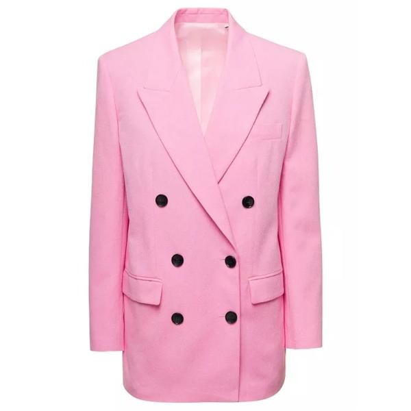 

Куртка doule-breasted nevim jacket in cotton blend Isabel Marant, розовый