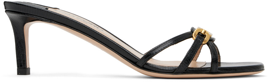 

Туфли-мюли Whitney черного цвета с тиснением Lizard Tom Ford
