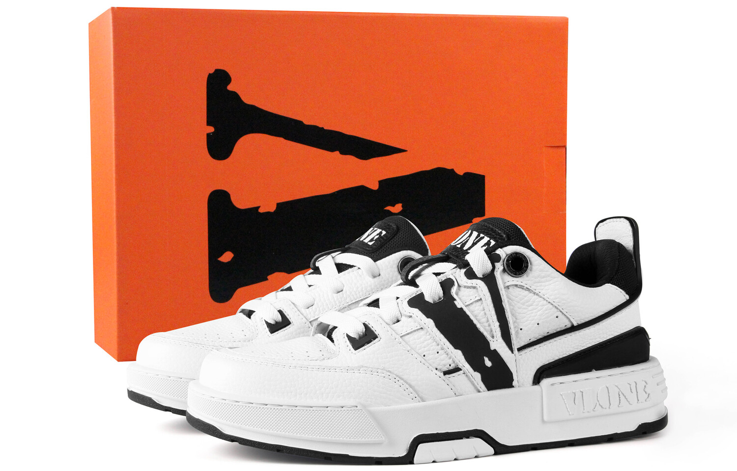

Обувь для скейтбординга VLONE унисекс, Белый и черный (футболка)