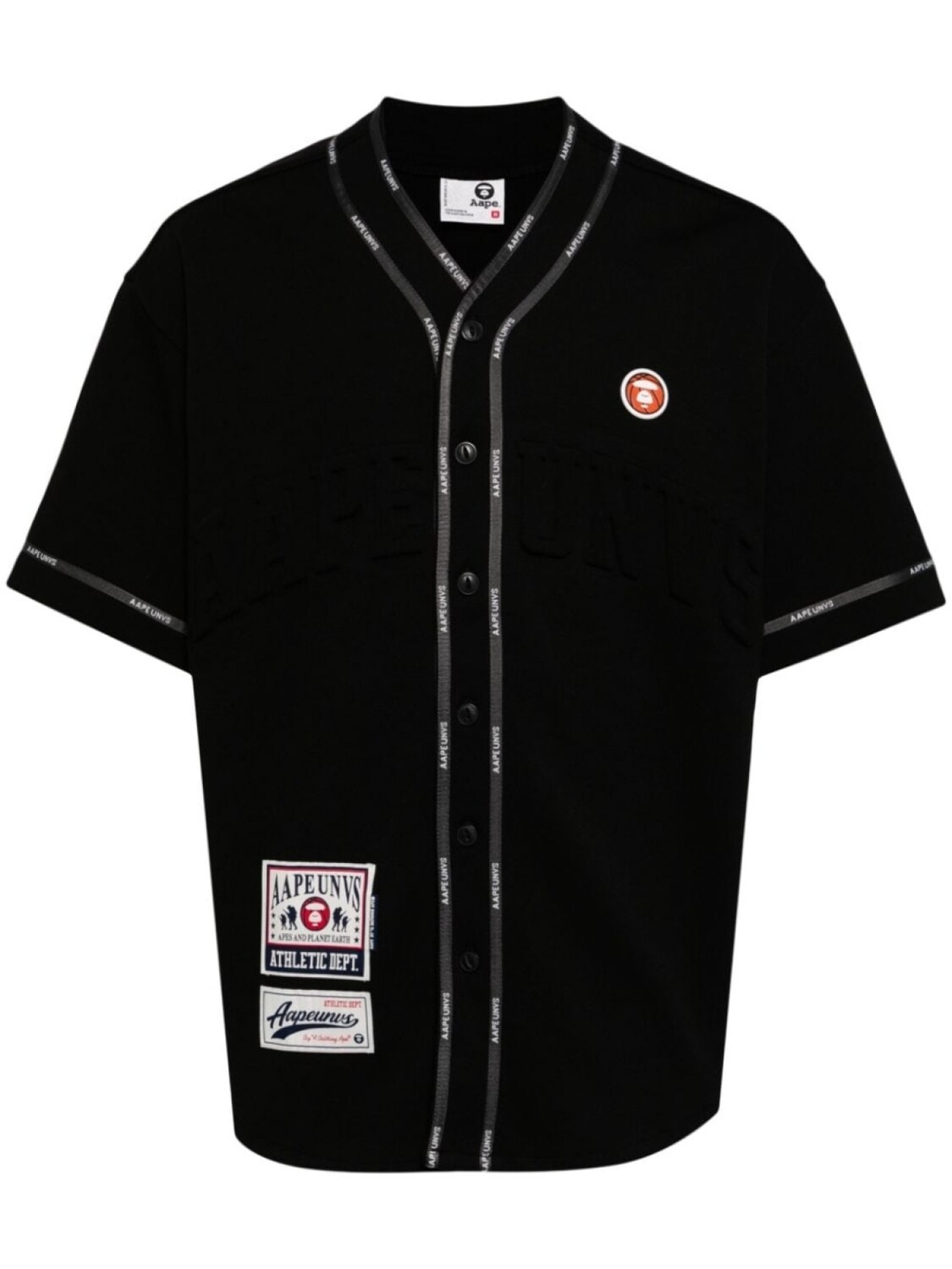 

Рубашка с логотипом AAPE BY *A BATHING APE, черный