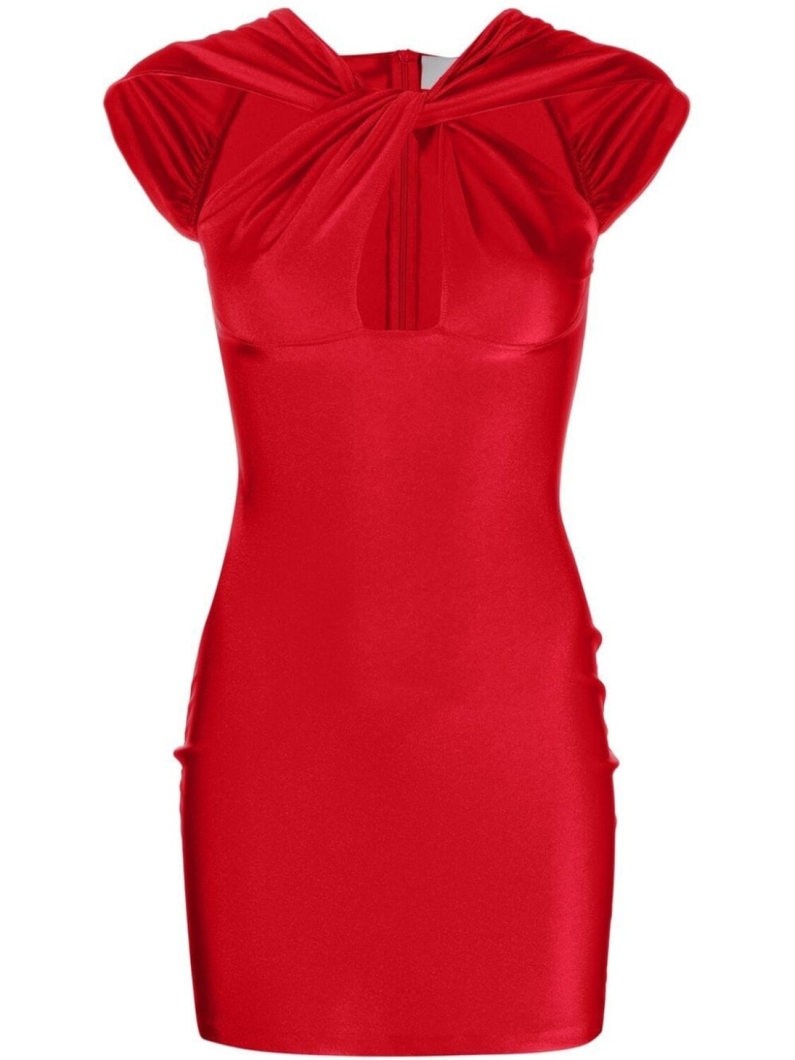 

Coperni cut-out twisted minidress, красный