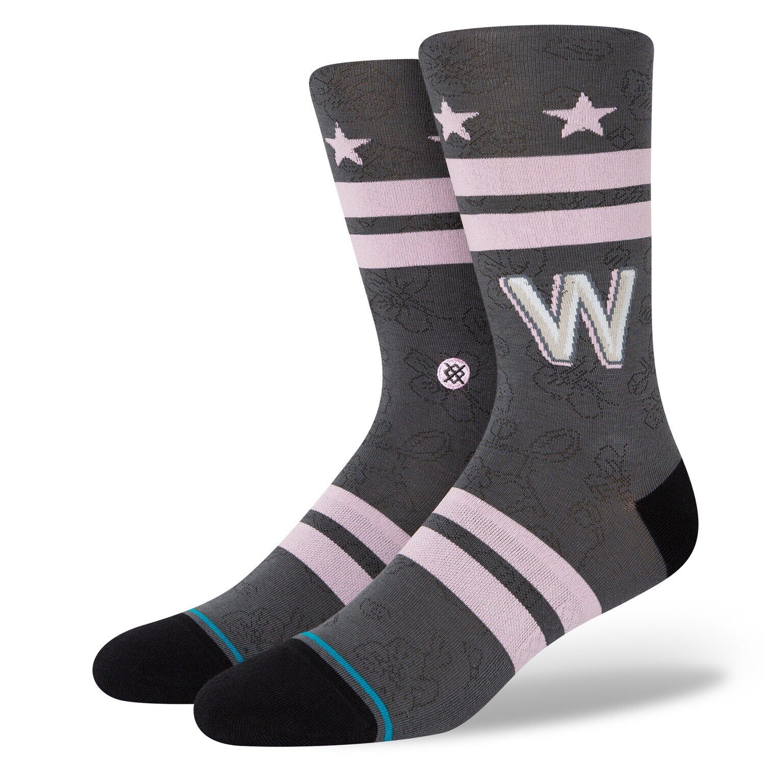 

Мужские серые носки Stance Washington Nationals 2022 City Connect Crew