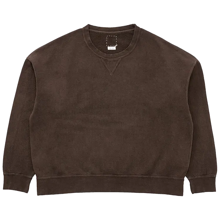 

Толстовка Visvim Crewneck Long-Sleeve 'Dark Mud', коричневый