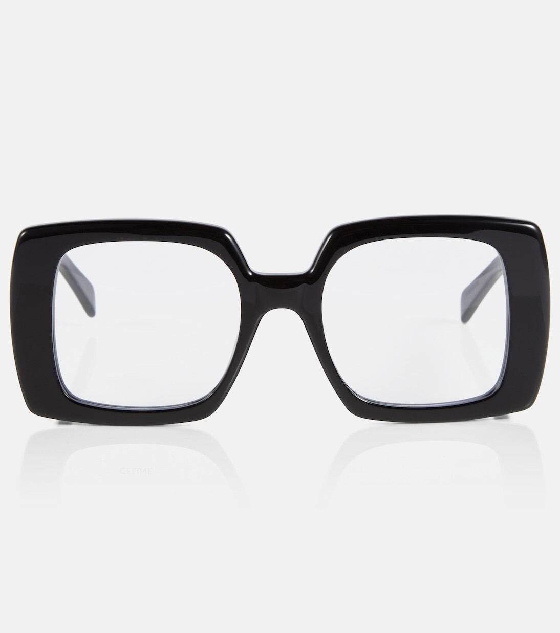 

Очки-триумф в квадратной оправе Celine Eyewear, черный