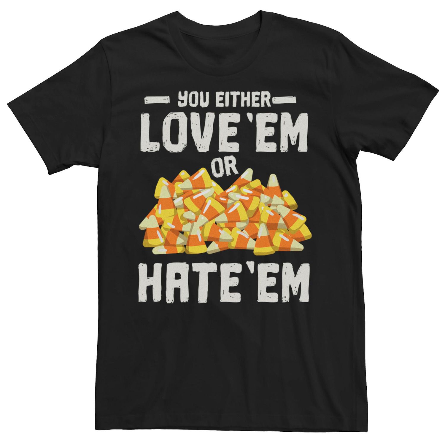 

Мужская футболка Candy Corn Love 'Em or Hate 'Em Licensed Character