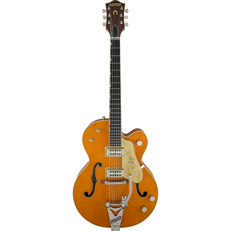 Электрогитара Gretsch G6120T-59 Vintage Select Chet Atkins Hollow Body Electric Guitar W/ Bigsby - Orange Stain Lacquer