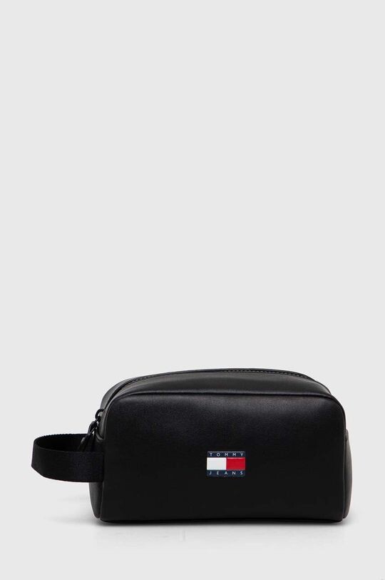 

Кожаная косметичка Tommy Jeans, черный