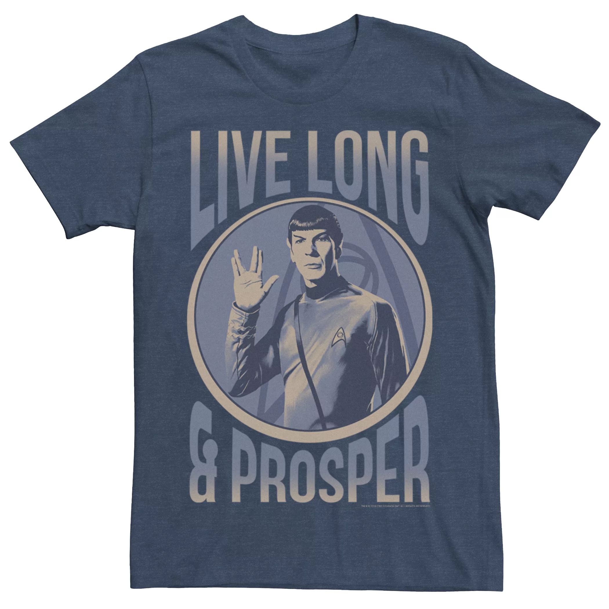 Мужская футболка с персонажем Star Trek Spock Licensed Character tubbz фигурка утка tubbz star trek spock
