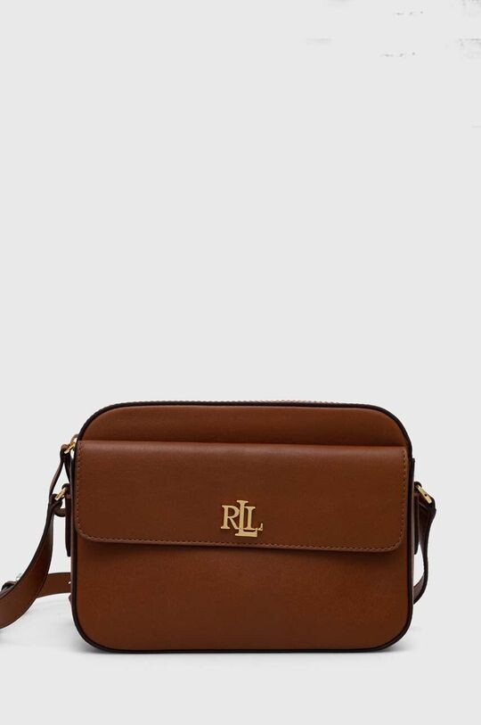 

Кожаная сумочка Lauren Ralph Lauren, коричневый