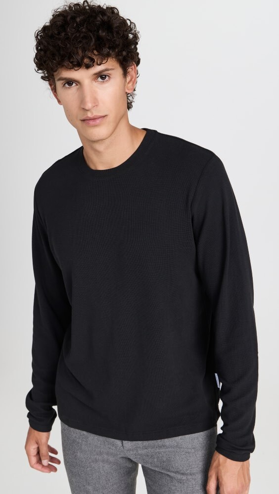 

Футболка NN07 Clive Waffle Knit, черный