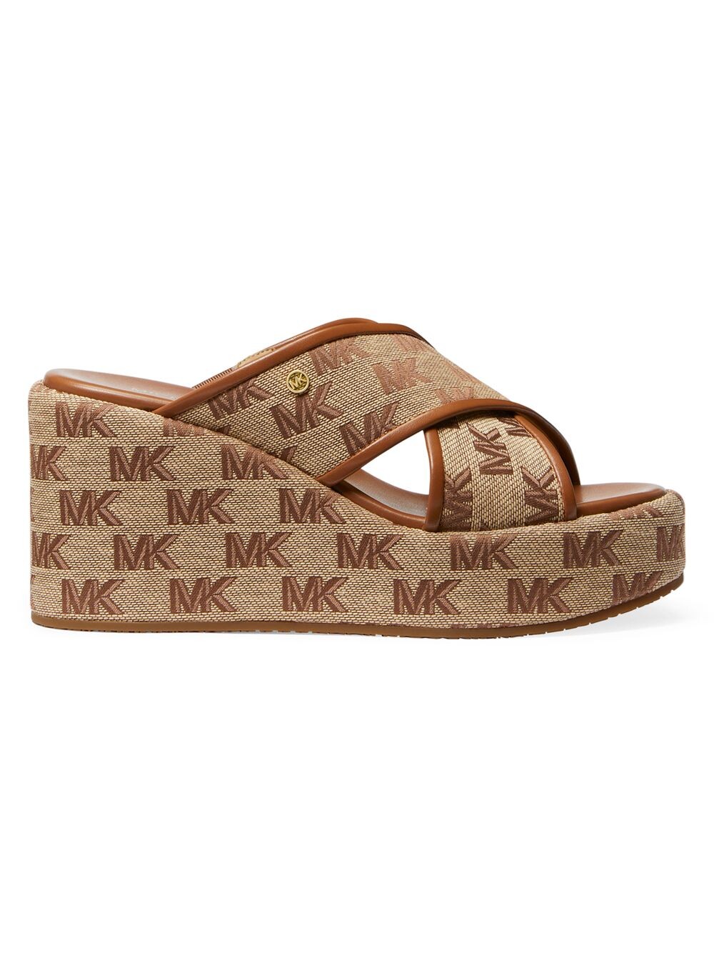 

Сандалии на танкетке Cary 70MM MICHAEL Michael Kors, коричневый