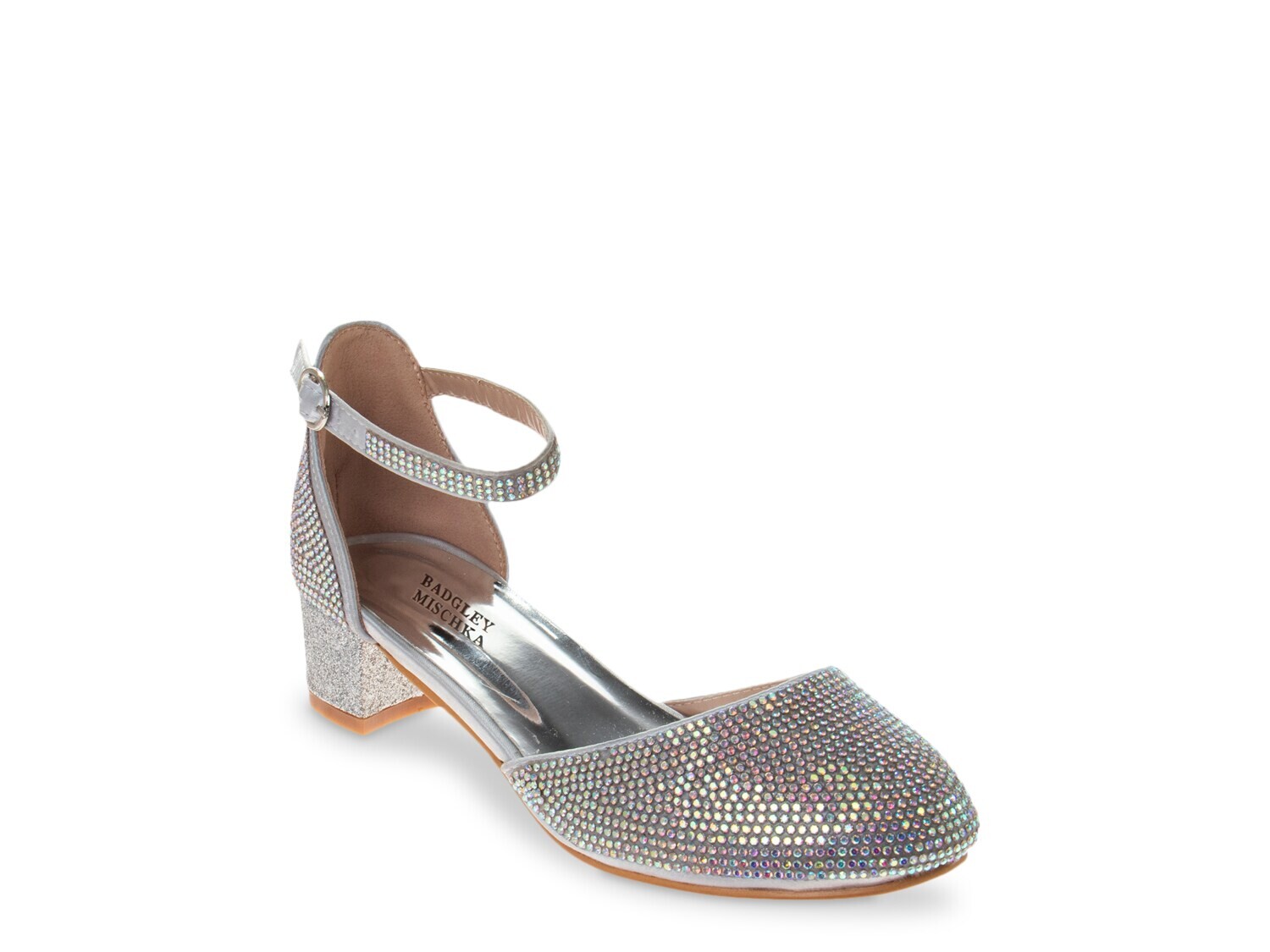 

Туфли детские Badgley Mischka Stud Accent, серебряный металлик