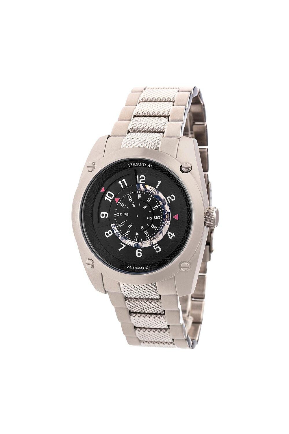 

Часы-браслет Daniels с полускелетоном Heritor Automatic, серебро