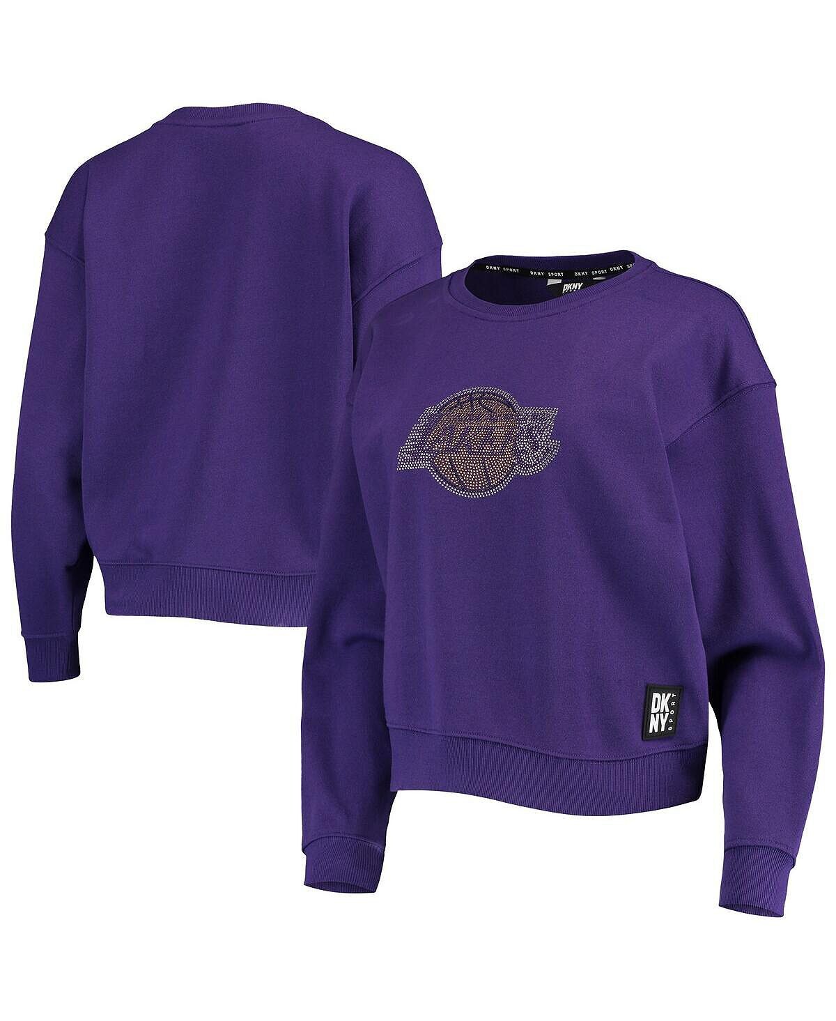 

Женский фиолетовый пуловер со стразами Los Angeles Lakers Carrie DKNY
