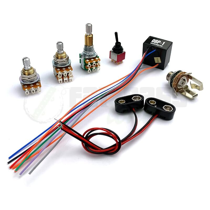 

Басс гитара Aguilar OBP-1 Custom 2 Band Bass Preamp Kit for 2 Pickup - 3 Knob & 1 Switch Configuration