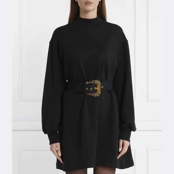 

Платье с поясом Versace, черный