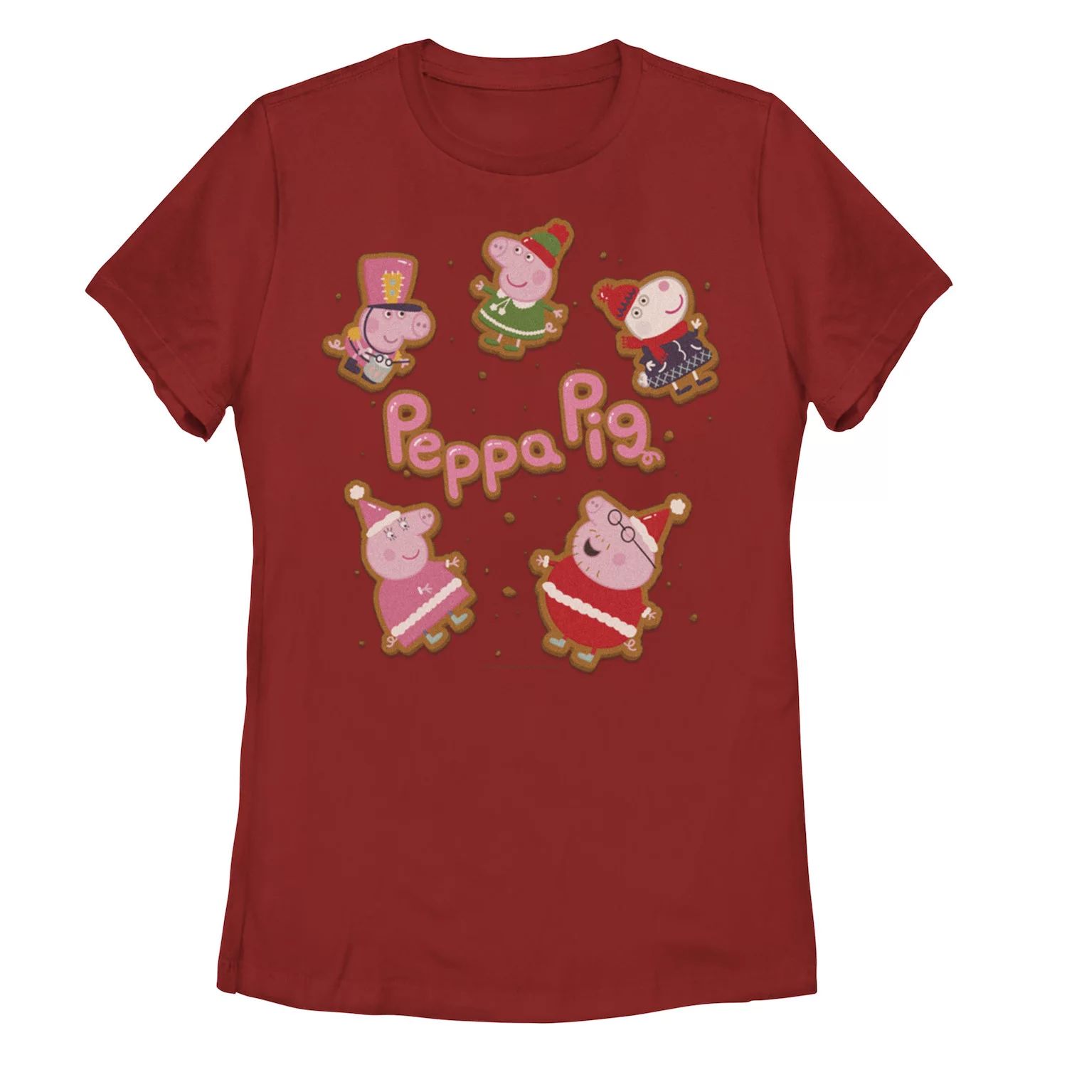 Праздничная семейная имбирная футболка «Свинка Пеппа» для детей Licensed Character