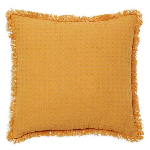 Декоративная подушка из вафельного хлопка Agra Roselli Trading, цвет Yellow