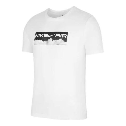 Футболка Men's Nike Alphabet Logo Printing Round Neck Pullover Short Sleeve White T-Shirt, мультиколор