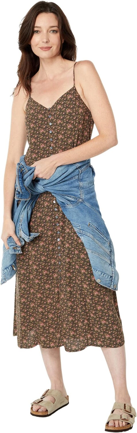 

Платье-комбинация с принтом Lucky Brand, цвет Black Multi