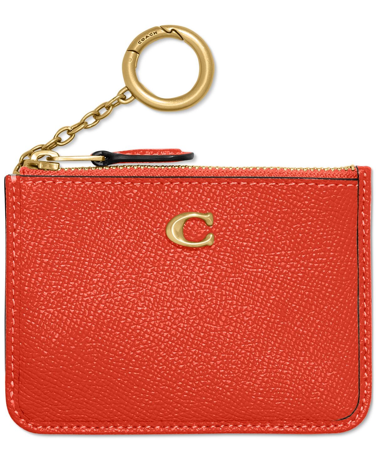 

Узкий кожаный кошелек Crossgrain Mini ID COACH