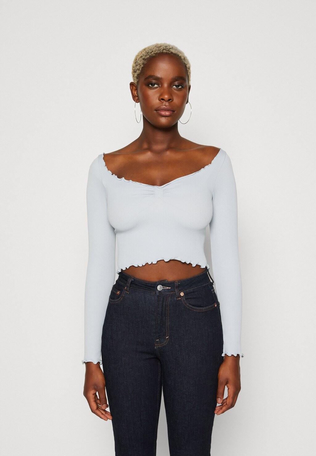

Блуза с длинными рукавами ELSIE BDG Urban Outfitters, синий