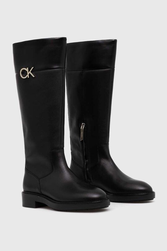 

БОТИНКИ НА РЕЗИНОВОЙ ПОДОШВЕ С сапогами HW Calvin Klein, черный