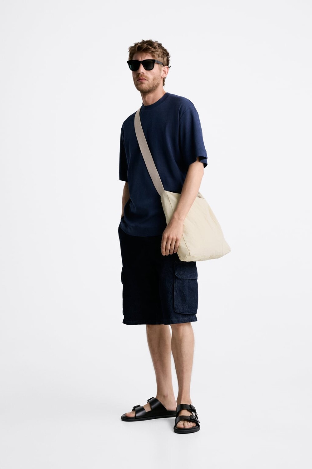 

Сумка через плечо soft xl ZARA, белый