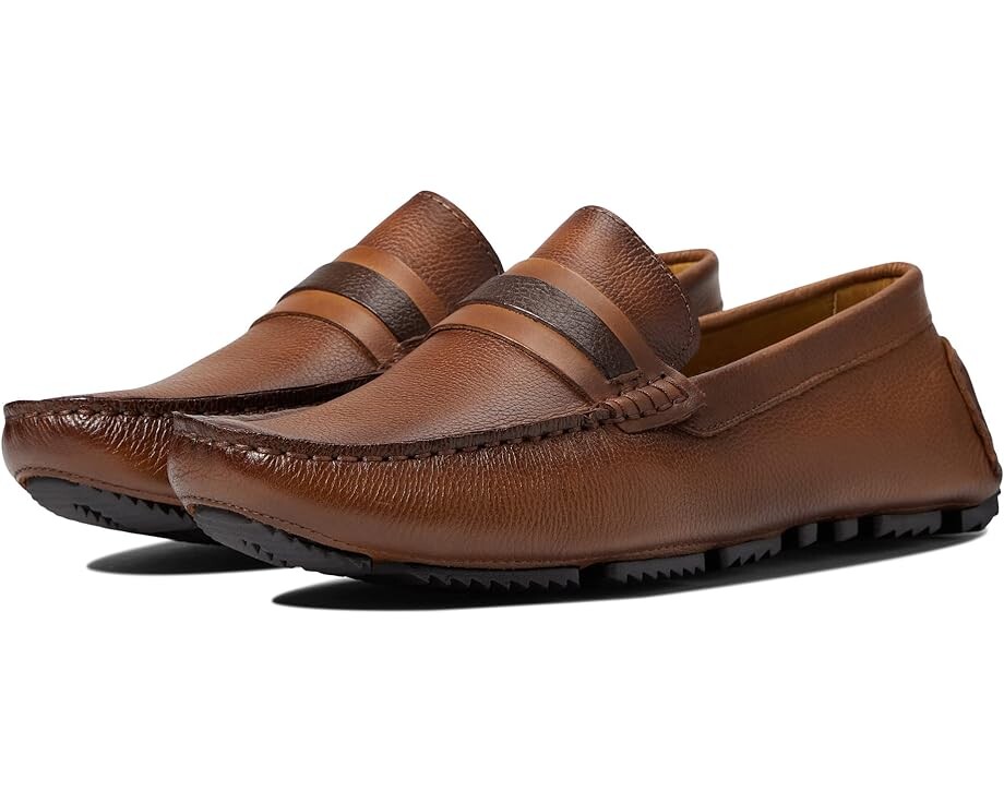 

Лоферы Massimo Matteo Leather Strap Driver 22, цвет Bronze/Cafe/Tan