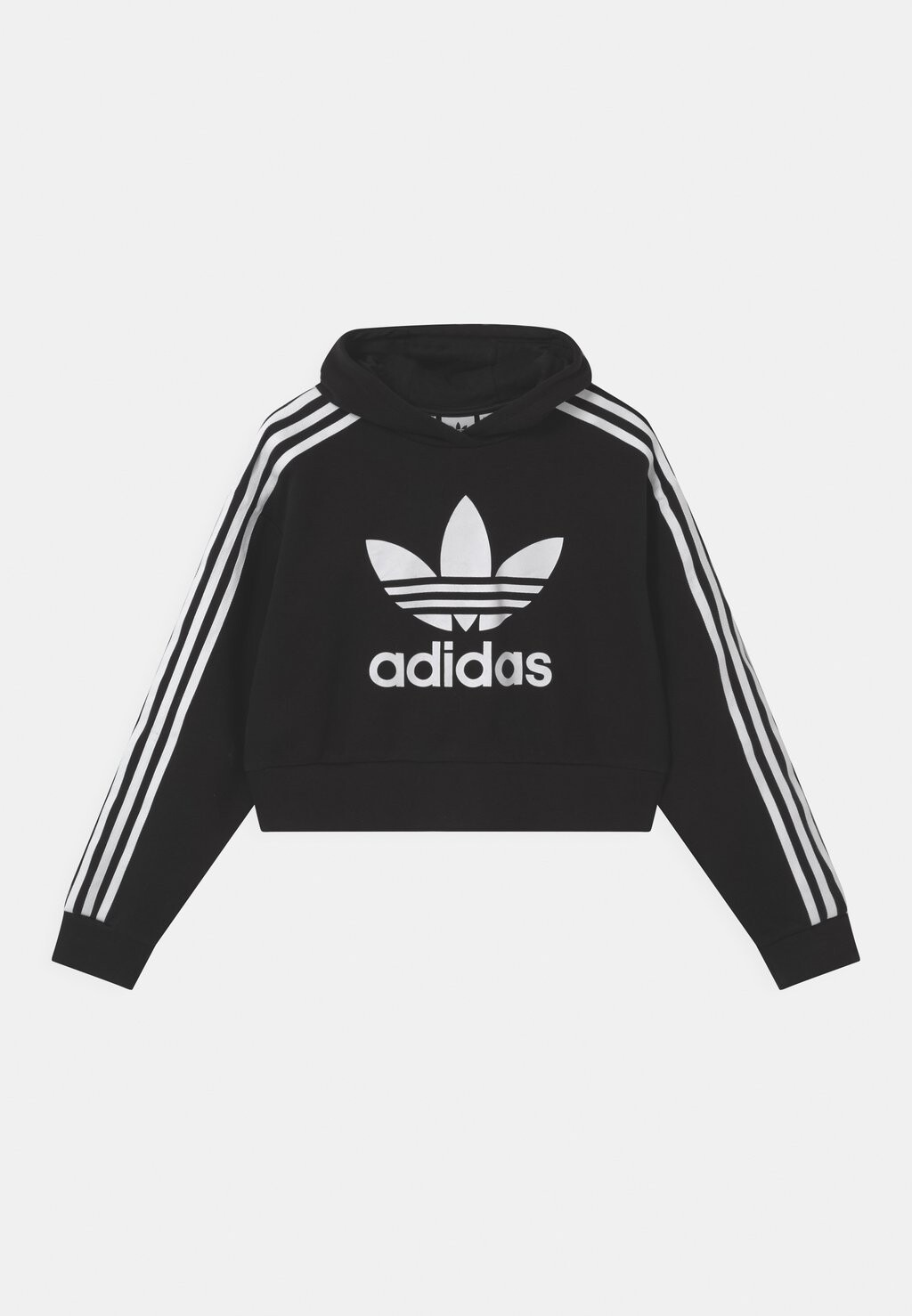 

Толстовка Cropped Hoodie adidas Originals, цвет black/white