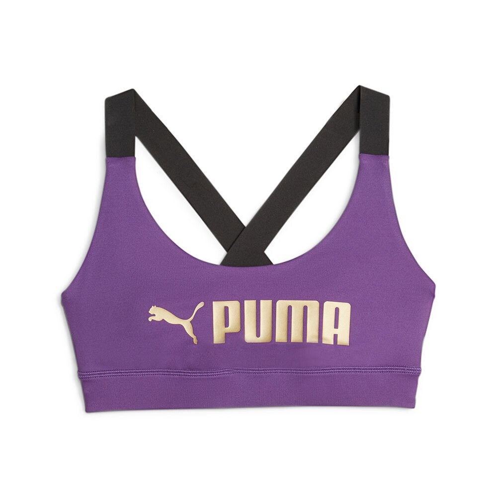 

Спортивный бюстгальтер Puma Mid Impact Fit, фиолетовый