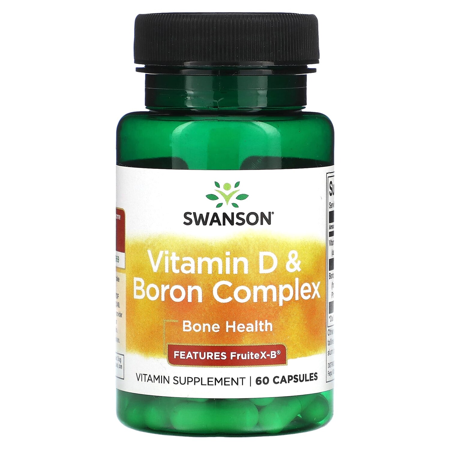 

Комплекс витамина D и бора, 60 капсул, Swanson