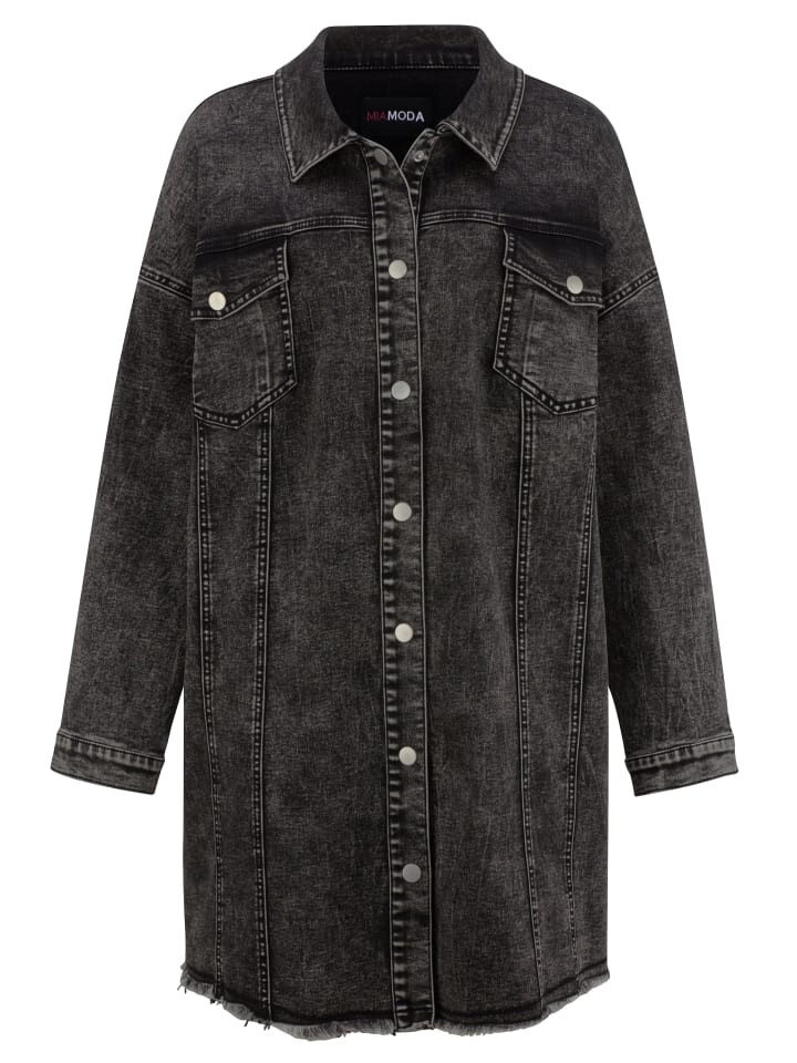 

Джинсовая куртка MIAMODA, цвет grey denim