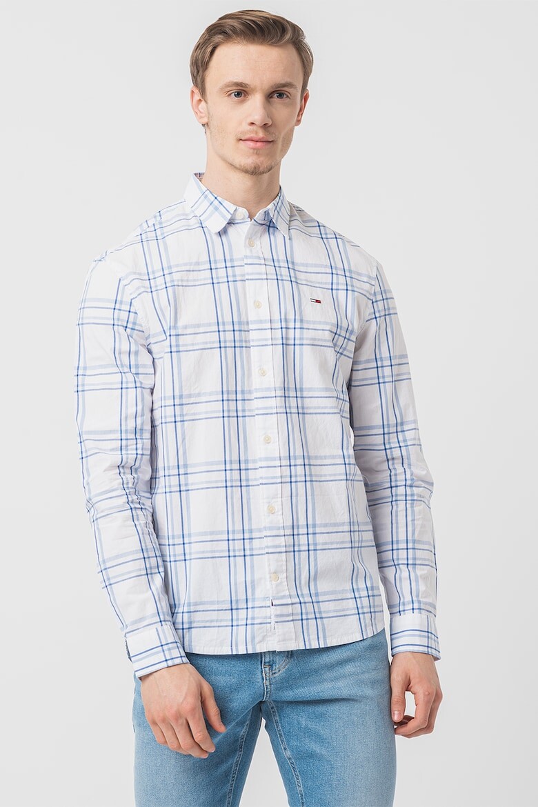 

Клетчатая рубашка обычного кроя Tommy Jeans, белый