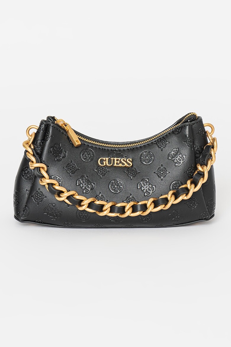 

Маленькая сумка Geva из экокожи с монограммой Guess, черный