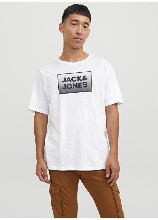 

Белая мужская футболка с круглым воротником JJSTEEL TEE SS CREW NECK Jack & Jones, белый