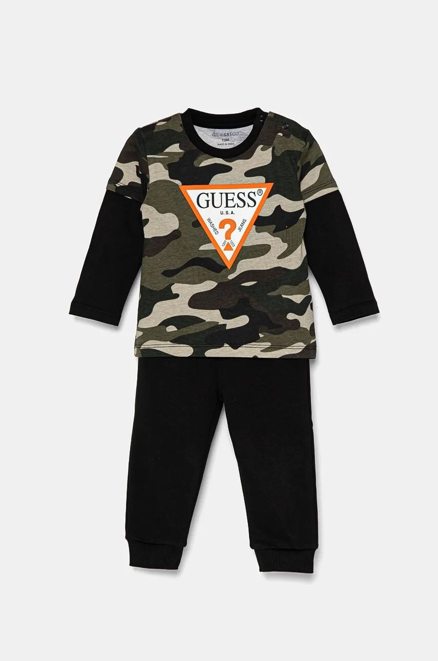 

Guess детский хлопковый костюмчик, зеленый