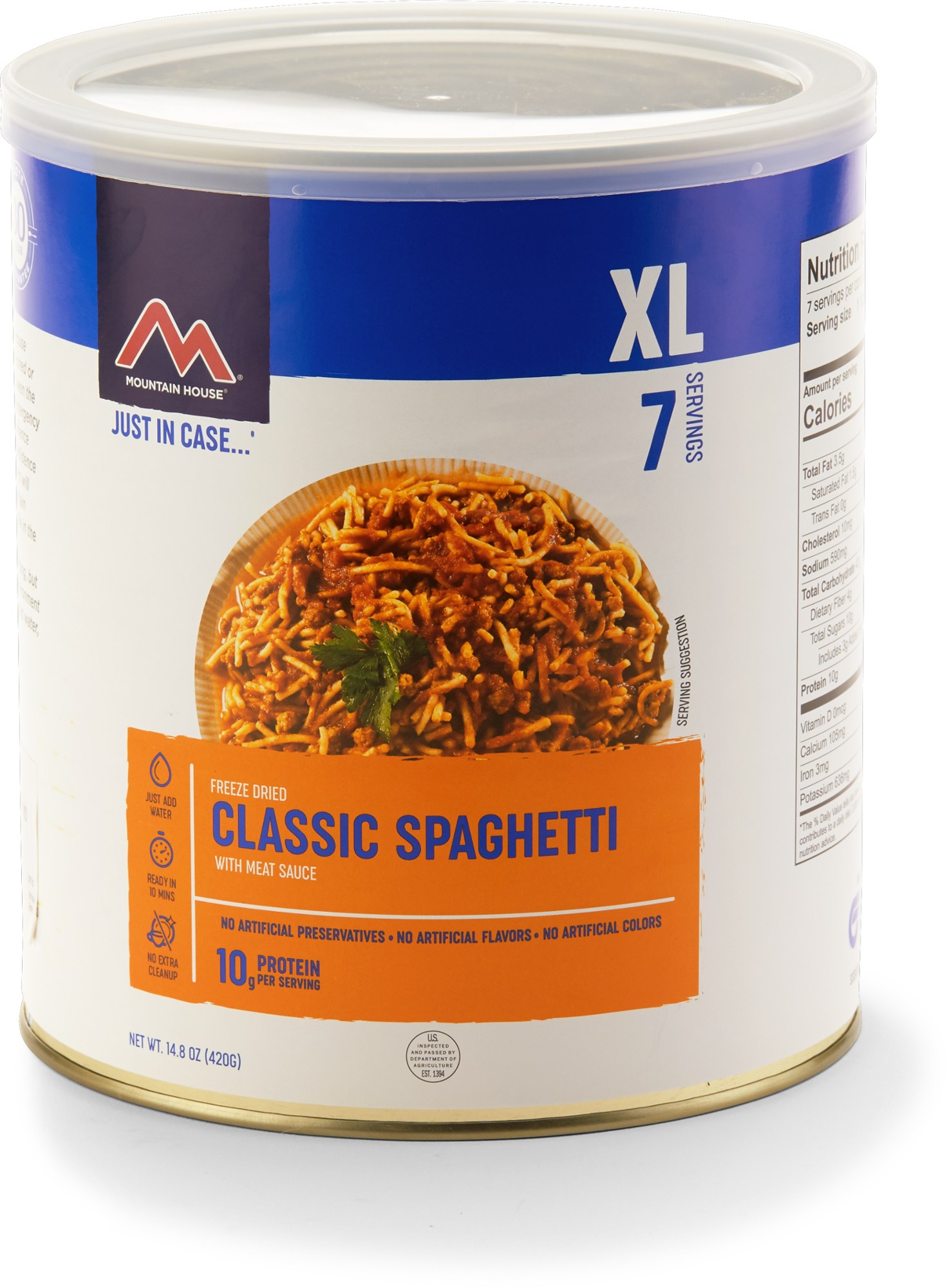Классические спагетти с мясным соусом - банка №10 (7 порций) Mountain House спагетти с мидиями и соусом песто