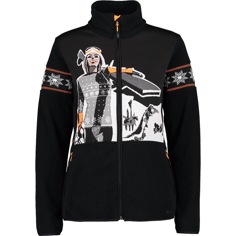 

Флис CMP 31J1136 full zip, черный