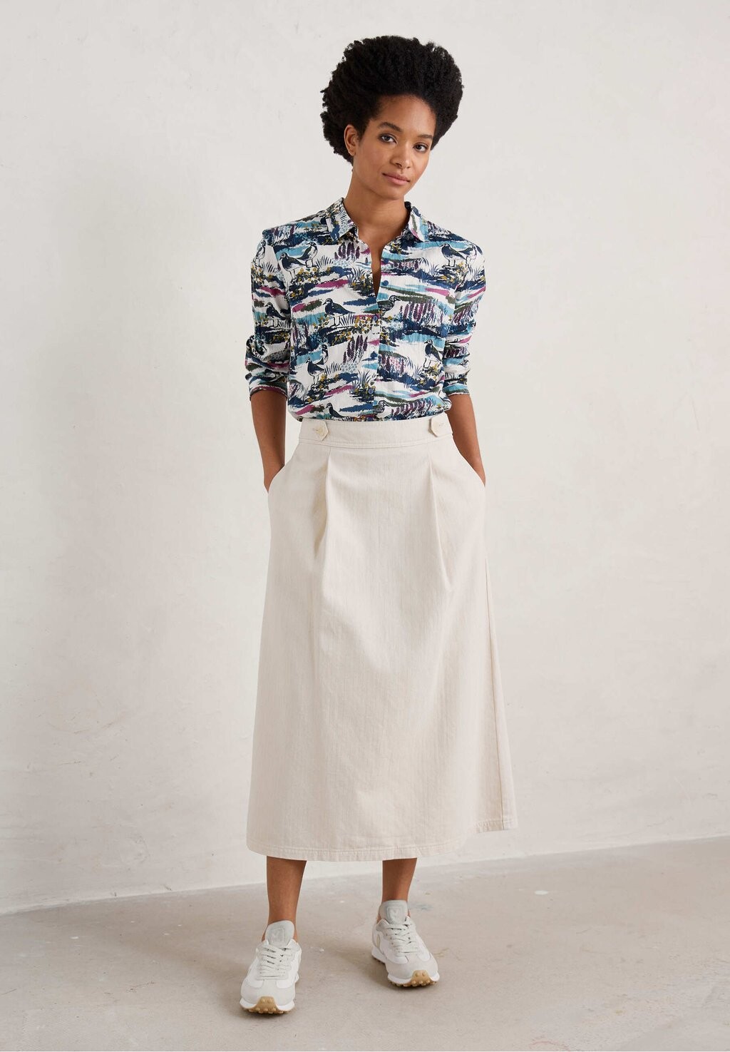 

Блуза-рубашка LARISSA LONG SLEEVE Seasalt Cornwall, цвет turnstone scene squall