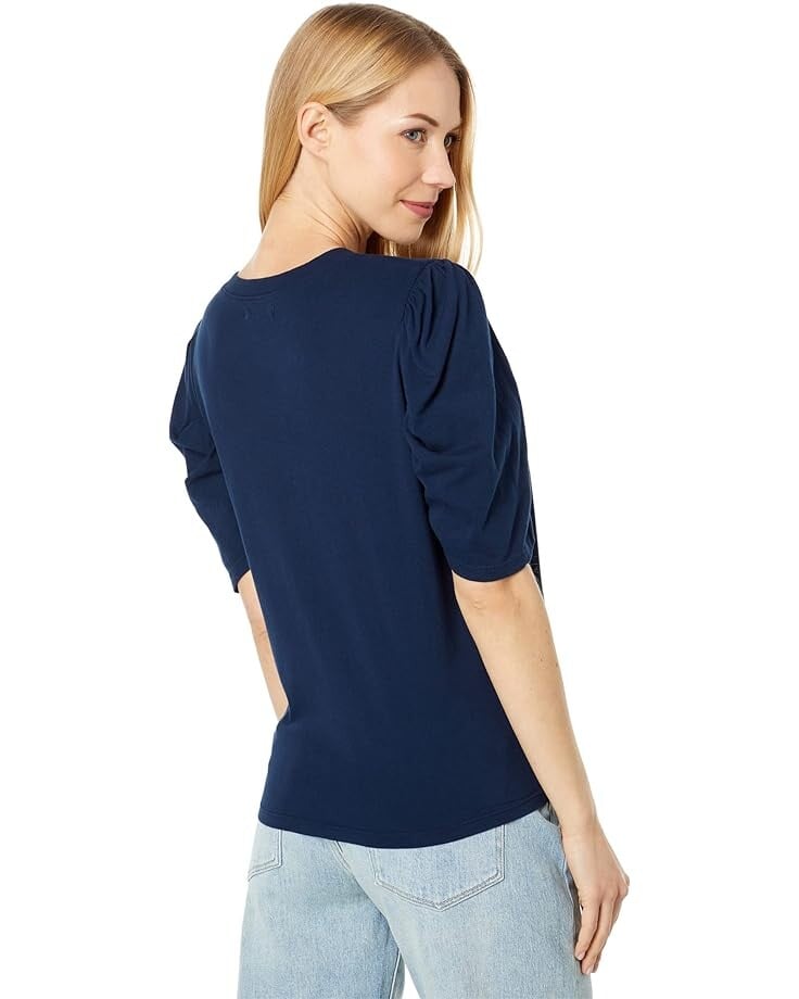 

Футболка Joe's Jeans Olivia Puff Sleeve Short Sleeve Tee, цвет True Navy