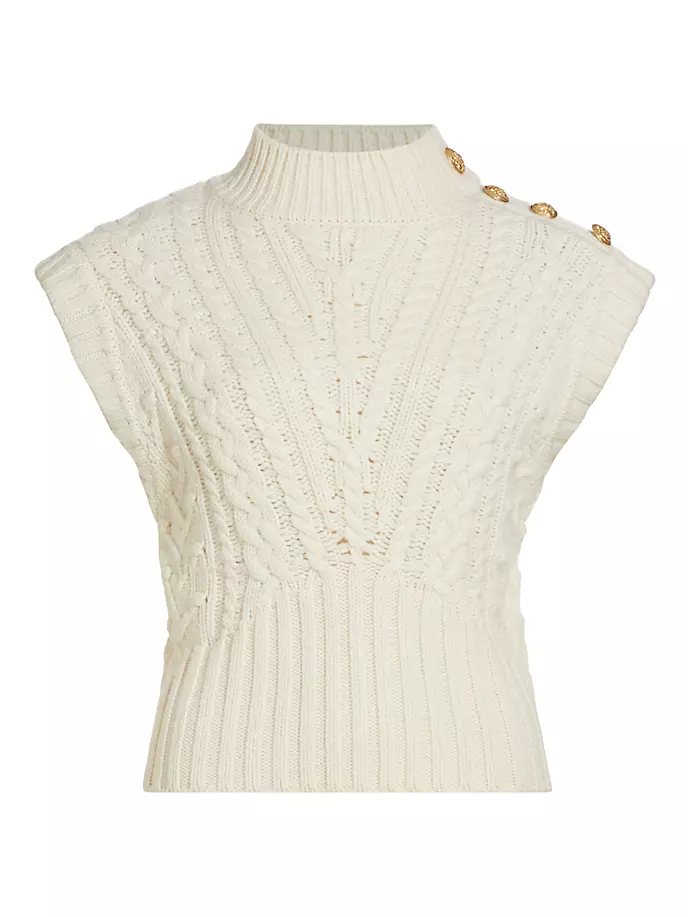 

Жилет вязанной вязки Holton Veronica Beard, цвет off white