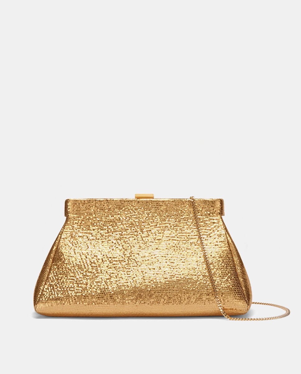 

Сумочка Cannes Clutch из золотистой кожи DeMellier, золото