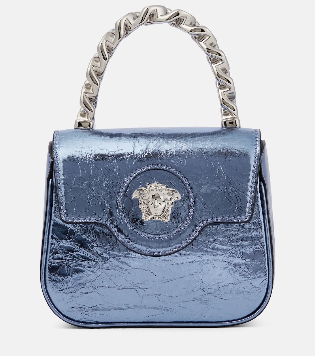 

Сумка-тоут La Medusa Mini из кожи Versace, синий
