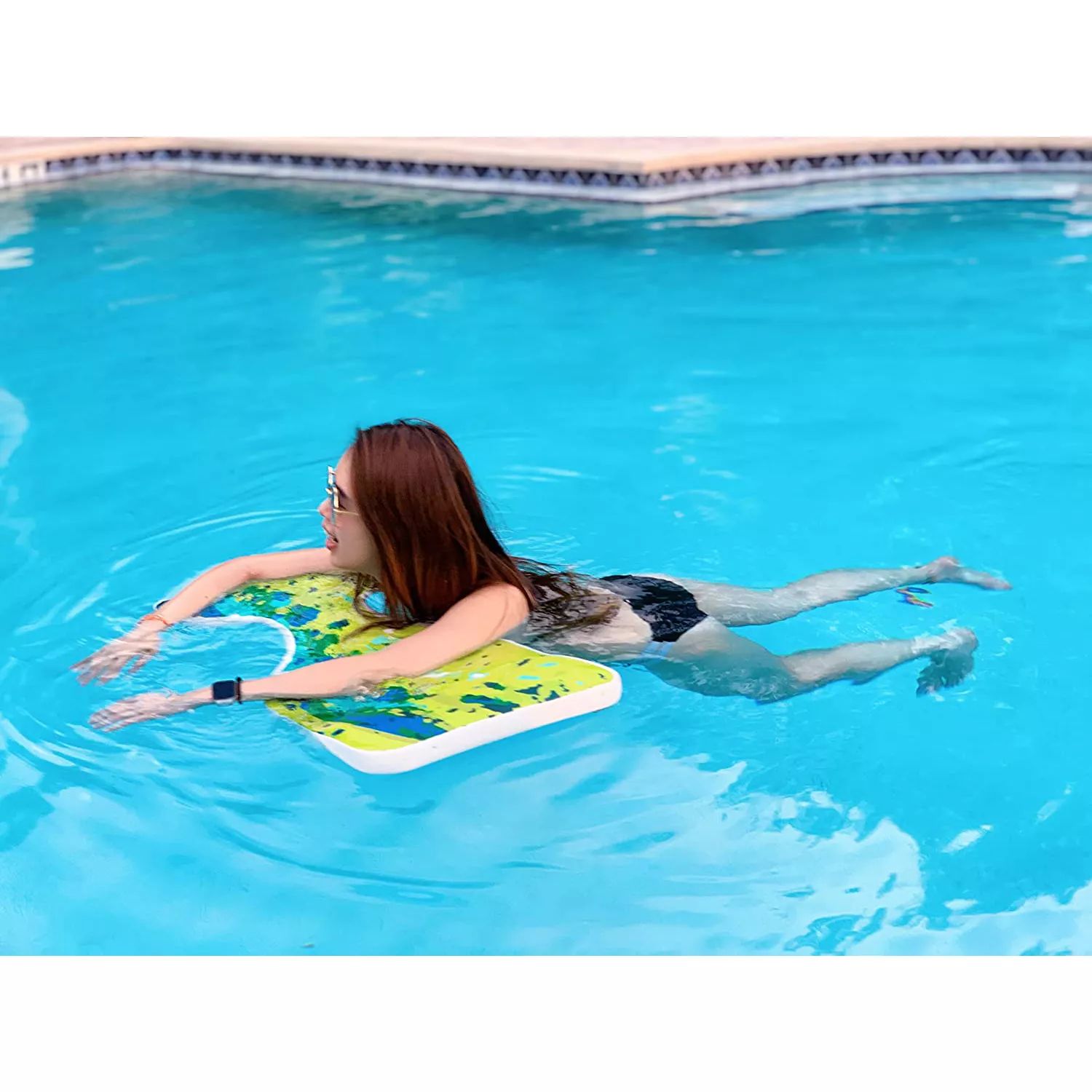 Плавающее сиденье Vos Water Saddle для бассейна для взрослых и детей, графический принт (2 шт.) Vos