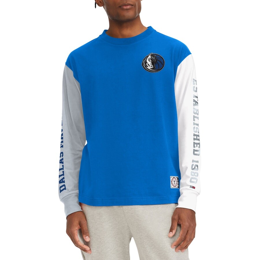 

Футболка с длинным рукавом Tommy Jeans Dallas Mavericks, роял