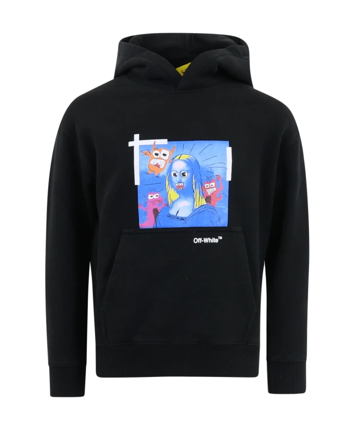 

Детская толстовка Monsterlisa Off White, черный