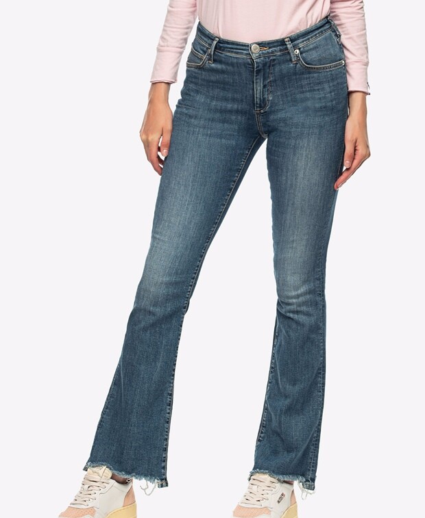 

Джинсы с вырезом True Religion, синий